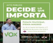 Acto Pblico de VOX en Madrid: Decide Lo Que Importa &#124; IFEMA from seril acto