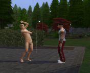 This sim comes almost every other day when it rains just to shower in front of my sims house. My sim just stands there and watches every single time. lol from every single time peta jensen standing fucked mega compilation
