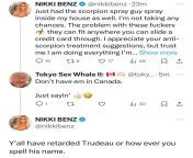 Nikki Benz calls Prime Minister of Canada Trudeau &#34;retarded&#34; from prime minister of serbia interview