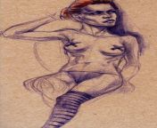 from an old Life Drawing session, colored pencil on toned paper. More art on instagram- https://www.instagram.com/davindraws/ from instagram komik videolar 8