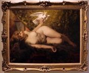 Egisto Lancerotto (1847 - 1916) - Nude Lady (Framed) [2660 x 1984] from nude hug neck kissna x