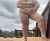 Chubby belly and big natural tits outdoors, hope no one sees!?? from hope chloe