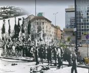 Piazzale Loreto, Milan, April 29th 1945 vs today from darjeeling loreto conv