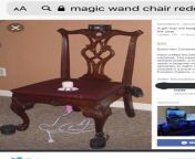 Magic wand chair. I would like to make a chair like this. But how i get it tide, so the part under the chair is stable and not moves? from videsi chair in sex girlsাবনুর চুদাচুদ