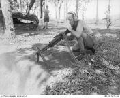Vietnam War. Nui Dat, Phuoc Tuy Province. June 1968. Corporal Eric Kistensen fires an M60 machine gun into a test firing pit. He is a member of the Royal Australian Artillery&#39;s 12th Field Artillery, Light Aid Detachment (LAD). (639 x 445) from nui nui milkoo
