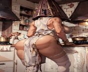 Lady Pyramid Head the House Wife from lady teacher secudes in house