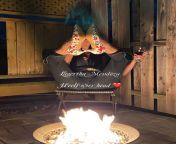 Traditional goodnight by the fire, presenting Mistress Mendoza with heels over her head?????? from chritine mendoza