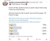 Cash Masters and Pay pigs get involved in my poll game over on Twitter. from ر twitter masters meble