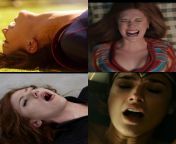 Melissa Benoist, Elizabeth Olsen, Scarlet Johansson, Gal Gadot (ass,pussy,mouth,all) from elizabeth olsen scarlet which boobs