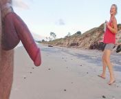 Public erection CFNM exhibitionist encounter absolutely DELIGHTS attractive mature lady on the beach from cfnm porn kays planet heather 10