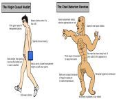 Virgin Casual Nudist vs Chad Naturism Devotee from virgin girl nudist