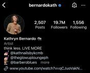 Kathryn Bernardo: 300k more to go hello 20m ig followers from katryn bernardo