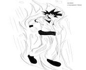 Ultra Instinct Goku (My own art style) for the Shaggy vs Goku manga project from goku caulifla