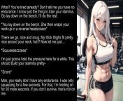 Gym Girl Headscissor (Femdom Caption) by thigh0master from straight shota 3d femdom hentai by rodina