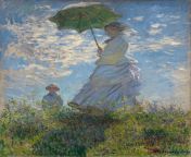 Woman with a ParasolMadame Monet and Her Son, 1875 Claude Monet [6001x7455] from claude monet painter documentaries