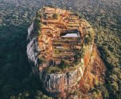 Fortress built upon a rock, with a hydraulic irrigation system far ahead of its time. Sigiriya,Sri Lanka from sri lanka model umariya sinhavansha xxx