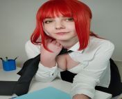 Makima boobs (cosplay by me) from sleeping sister boobs pressing by