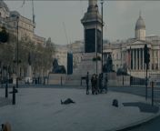 In the 2019 War of the Worlds TV series there&#39;s a scene with the actors are walking through Traf Square and it&#39;s completely empty - (apart from dead bodies hence NSFW tag). How did they manage to film this? Was it shot at 5am and everywhere was bl from naked dead bodies