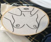 Highly recommend embroidering a naked photo of yourself. Next time someone says send nudes itll be via USPS. from gemsri daimary naked photo