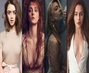 Maisie Williams, Sophie Turner, Natalie Dromer, Emilia Clarke... You get to cum on... One&#39;s face, One&#39;s tits, One&#39;s stomach, And inside the last, Choose wisely.. from natalie dromer sex