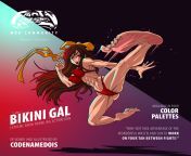 Bikini Gal mod for Fight&#39;n Rage, by myself. from 10 gal sari