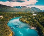 amazing Blues of Kenai river in Alaska USA from kenai peninsula约炮微信f68k69或者telegram：f68k69前凸后翘，全套服务 vpu