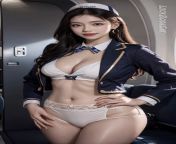 Jet-Set Style: AI Art&#39;s Airline Stewardess Collection from airline stewardess