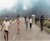 June 8, 1972. 9-year-old Phan Thi Kim Phuc is photographed near Saigon, fleeing a napalm attack. [NSFW] from le thi kim sexx indiyan po