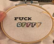 [WIP] beginner picking up again after 20 years and three kids. Practicing fonts and venting some anger! from beginner