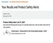 Just got this recall notice from Amazon today. Anyone else or is my Amazon drunk? from kaanch is