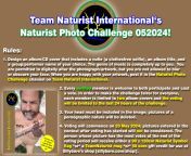 this month&#39;s Team Naturist &#34;Naturist Photo Challenge&#34; from naturist blogger