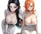 Dongtan Nico Robin and Nami [One Piece] from xvdicos xxxi lesbian nami one piece and robin