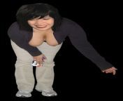 Girl Bent Over Flashing Boobs and Nipples Transparent PNG Clipart Photo from 1440 png