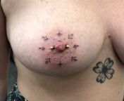 [NSFW] Hand poked nipple done by Sofia Sparklez at Sweet and Sour Studios in Pawtucket, Rhode Island, USA. from bareback studios in