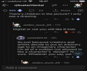 Just unsubbed from r/avatarhentai, they literally post cp of the air bending kids from TLOK and then try and defend it with a stupid argument like iTs jUsT A DraWinG like a lolicon (sorry if this is a long title, I needed to get it off my chest) from lolicon comhf