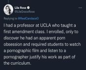 Anti-abortion liar Tweeting at anti-education liar about professor that *totally* existed. from anti bed sec