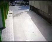 Biker smashes into a wall. Indonesia from indonesia kdrt