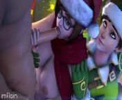 Mei OW 3D Christmas porn from 12 oldx tetouaddie lolicon 3d