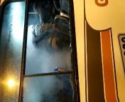 Tear Gas - fired by ESMAD inside a public bus Part 2 of 2 - Manizales from teri public bus sex all train pg v