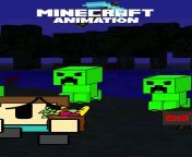 Night time is scary (Minecraft Cartoon) from minecraft tutorials shagger