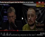 Transphobic Russian host and guest refer to Ukrainians as &#34;mentally ill.&#34; CW: Racism, Transphobia, Ableism. from sexvideos host https