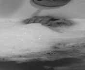 Black and white rubbing my BBW feet in the bath tub with bubbles ? from https en luxuretv com videos exclusive black and white video featuring skinny wife 47913 html