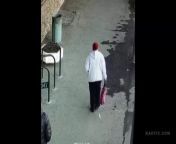 Man beats up old woman because she stopped and was slightly blocking his way. from old woman and man v