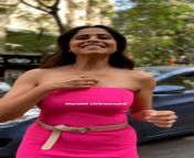 Sai Tamhankar in jumpsuit exposing her armpits from sai tamhankar armpit picks