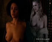 A Revealing Battle: Nathalie Emmanuel vs Gaia Weiss from gaia weiss nude scenes
