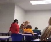 Student drags teacher from student n teacher