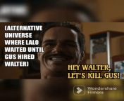 Walter and Lalo team up to kill Gus! (was slightly horny when made this don&#39;t judge) from 谈球吧网页登录网址68968 cc√ lalo