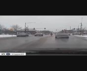 Naked woman fighting cars in the snow, wearing boxing gloves. from 50 naked woman