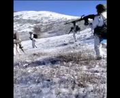 Azeri reconnaissance group spots and ambushes Armenian soldiers at close range in Nagorno-Karabakh (November 2020) from azeri qehbe soyunur erebe