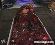 Dawn Marie Bathes in Chocolate and Takes Her Top Off, With No Bra On, &#34;WWE SmackDown!&#34;, Philips Arena, Atlanta, GA, October 30, 2003 (taped October 28) from wwe dawn marie sexanaya irani xxx sex